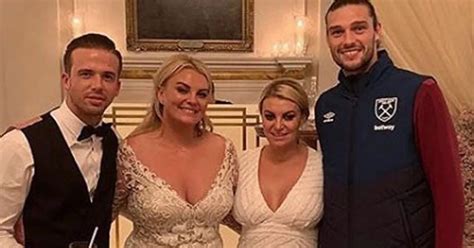 Andy Carroll turns up at fiancée Billi Mucklow's sister's wedding in a ...