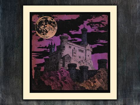 Castle in the Dark Gothic Art Print Original Art Premium - Etsy