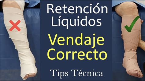 Retenci N De L Quidos Vendaje Correcto Ayuda Para Piernas Hinchadas