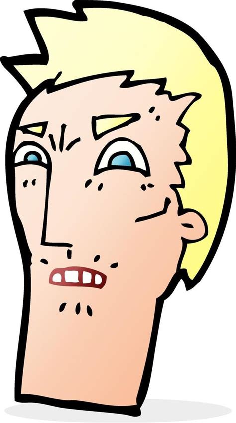 cartoon angry face 12282783 Vector Art at Vecteezy