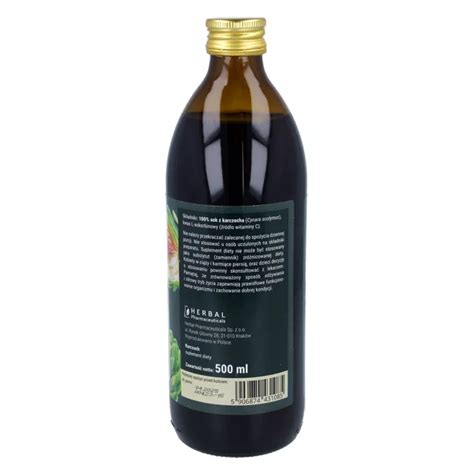 Herbal Monasterium sok z karczocha 500 ml opinie skład i cena