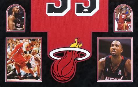 Alonzo Mourning Autographed Framed Heat Red Jersey - The Stadium Studio