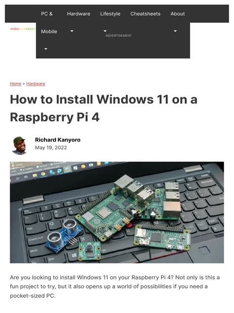 How To Install Windows 11 On A Raspberry Pi 4 - M | PDF | Raspberry Pi ...