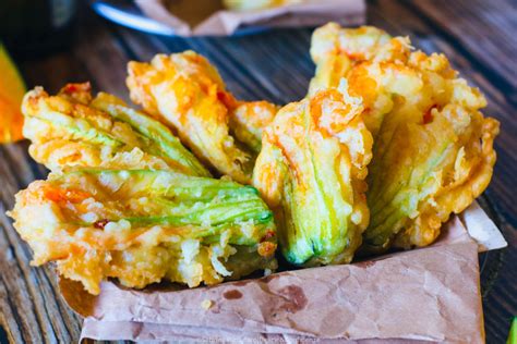 Fiori Di Zucca Con Mozzarella E Alici In Pastella Alla Birra Delizie