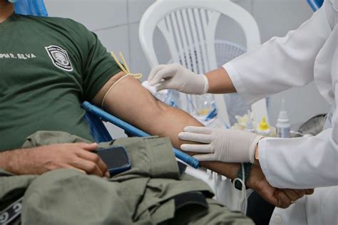 Policiais militares de Pernambuco realizam campanha de doação sangue ao