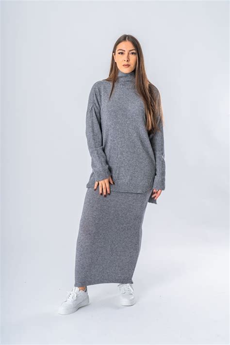 Ensemble Pull Et Jupe En Laine Cinelle Paris Mode Femme Tendance