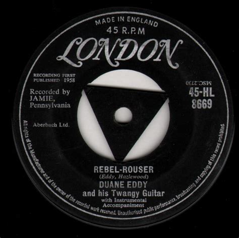 Duane Eddy - Rebel-Rouser (1958, Tri-centre, Vinyl) | Discogs