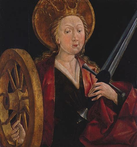 St Catherine Of Alexandria Painting By Friedrich Pacher Fine Art America