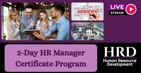 2-Day HR Manager Certificate Program - HRDevelop.com®