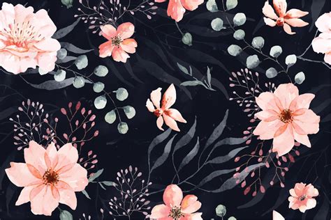 Background Wallpaper Flowers Vintage