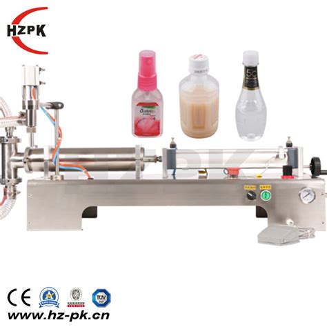 Hzpk Table Type Pneumatic Semi Automatic Liquid Filliling Machine