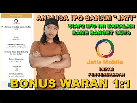 Analisa Ipo Saham Pt Informasi Teknologi Indonesia Tbk Jati Papan