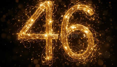 sparkling number  glowing festive light trails design abstract art