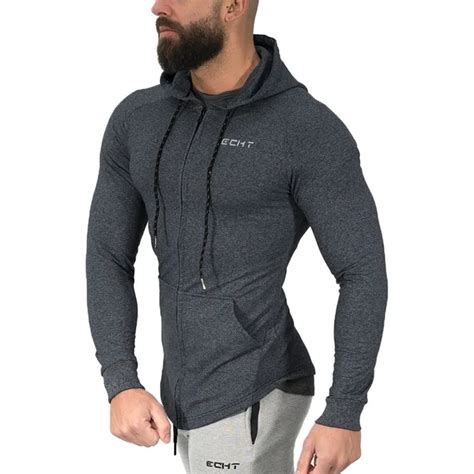 Aliexpress.com : Buy 2018 New Bodybuilding Men Fit Hooded Hoodies Fitness Gyms Men Hoody Zipper ...