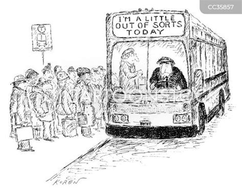 Cartoon Public Transport System