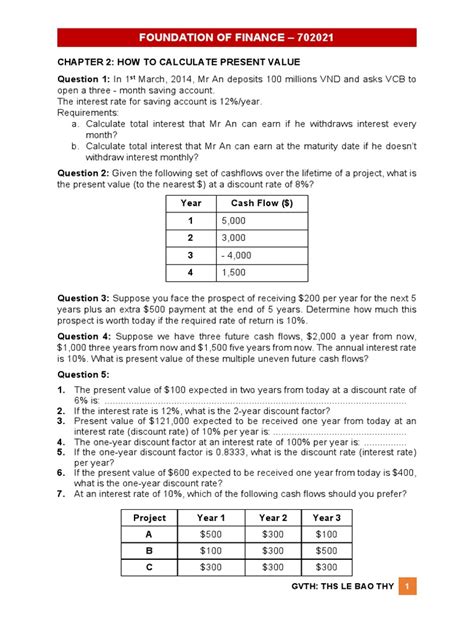 how to calculate present value of future cash flows
