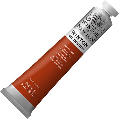 Winsor Newton Winton Oil Colour 200ml Tube Burnt Sienna 074 Rapid