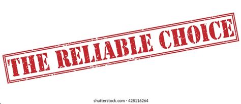 reliable choice stamp stock illustration