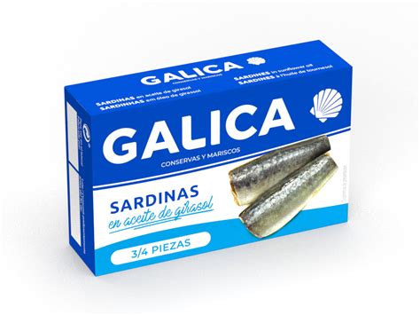 Sardinas En Aceite De Girasol Piezas Rr Galica Conservas Y