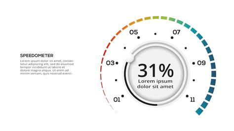 Premium Vector Speedometer Infographic With 11 Elements Template For