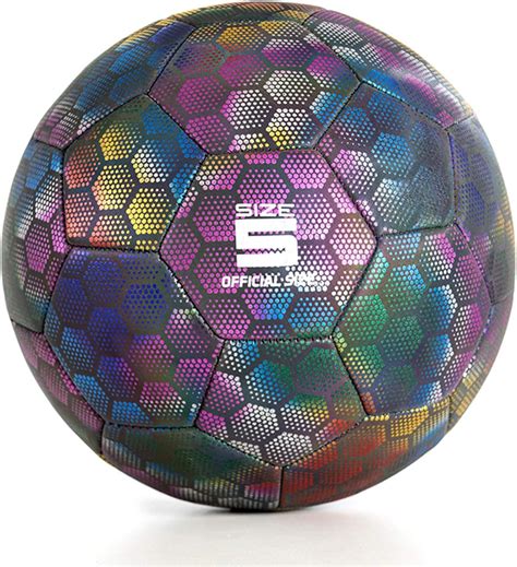 Amazon YANYODO Holographic Reflective Soccer Ball Light Up In