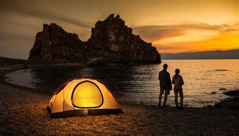 Camping at lake and beautiful sunset | Southland Realtors