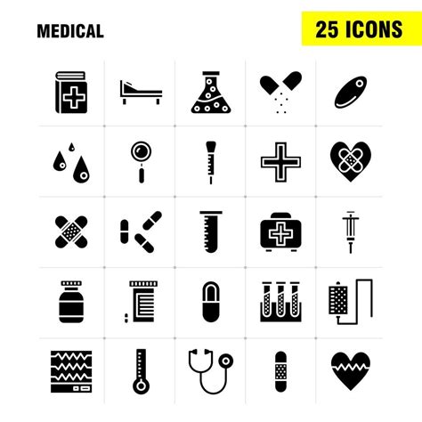 Medical Solid Glyph Icon Pack For Designers And Developers Icons Of