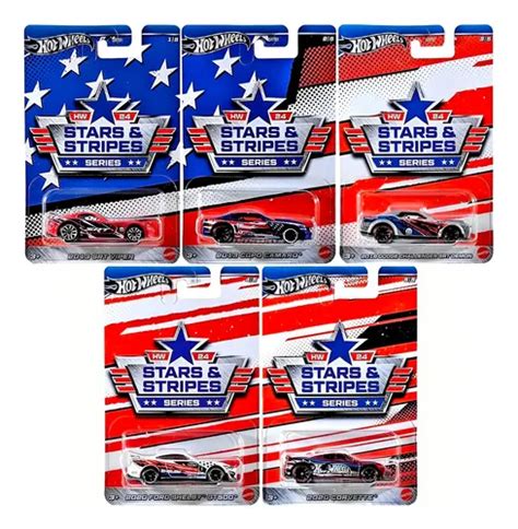 Hot Wheels Set Completo Stars Stripes Grt01 Mattel Parcelamento Sem Juros