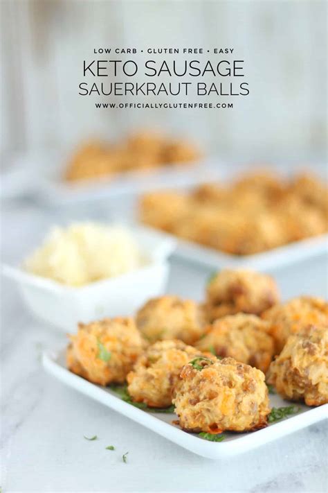 Keto Sausage Sauerkraut Balls Low Carb Cheesy Sausage Ball Recipe