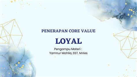 Core Values Asn Berakhlak Loyal Youtube