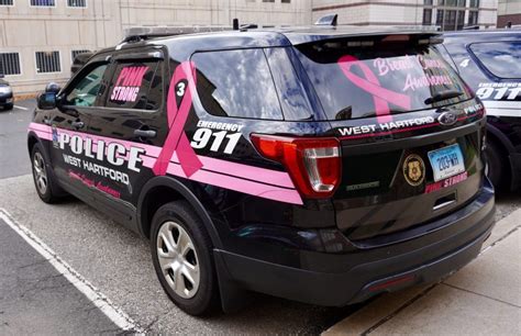 West Hartford Turns Patrol Suv Pink For Breast Cancer Awareness We Ha