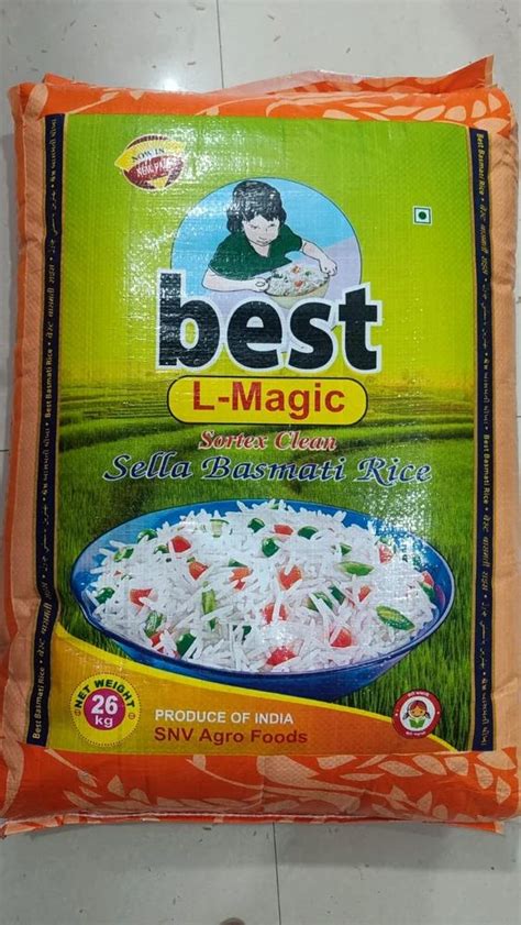 White Inch Best L Magic Sortex Clean Sella Basmati Rice Pp Bag At