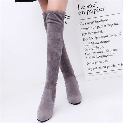 Buy Women Stretch Slim Thigh High Boots Sexy Fashion Over The Knee High Heels At Affordable