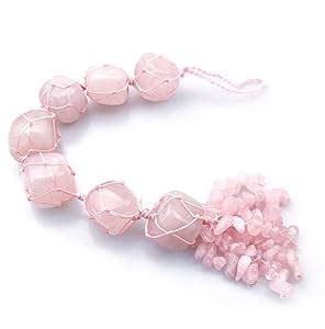 Buy Astroghar Natural Seven Rose Quartz Crystal Tumbled Love And