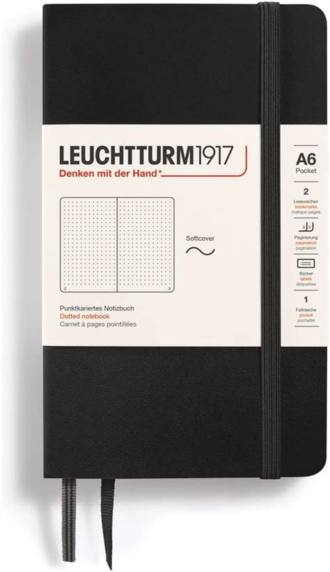 Amazon Leuchtturm Notebook Softcover Pocket A Numbered