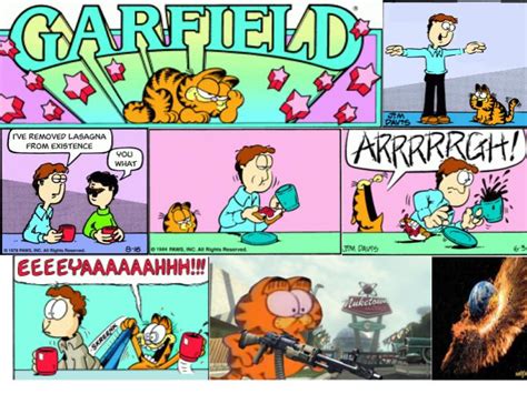 Jon Removes Lasagna So Garfield Pours Acid In His Pants And Blows Up