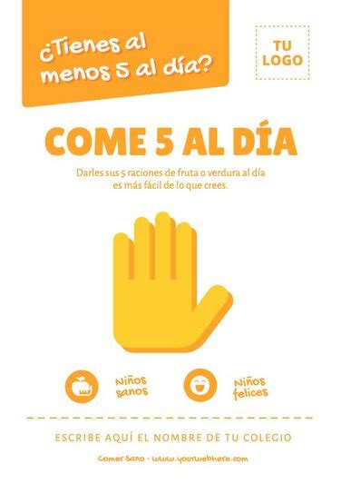 Crea Un Póster De Alimentación Saludable Gratis