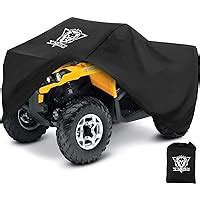 Tokept Atv Cover Heavy Duty Black Waterproof Oxford Fabric Protective