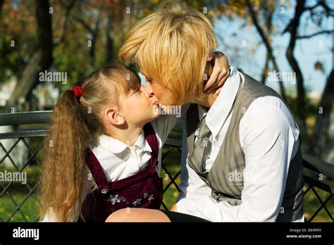 Mother And Daughter French Kissing Telegraph