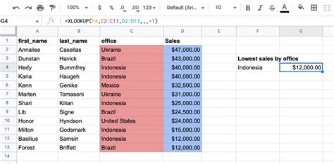 Xlookup Google Sheets Guide With Examples Coupler Io Blog