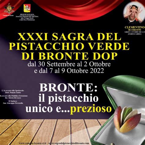 PROGRAMMA SAGRA DEL PISTACCHIO DI BRONTE 2022