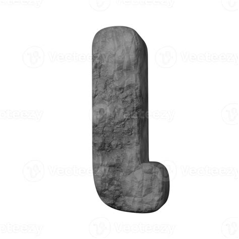 Stone Text Effect Letter L 3d Render 16325698 Png