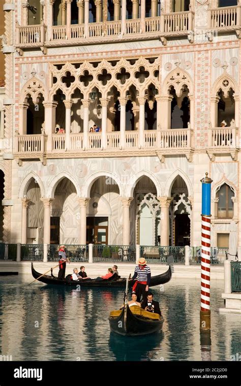 Gondola at the Venetian Casino, Las Vegas, Nevada, USA Stock Photo - Alamy