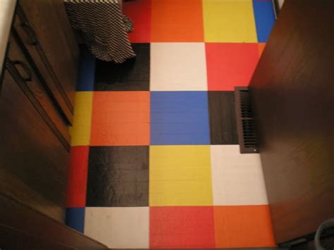 Duct Tape As Floor Tiles Linoleum Flooring Bathroom Flooring Cd Stand