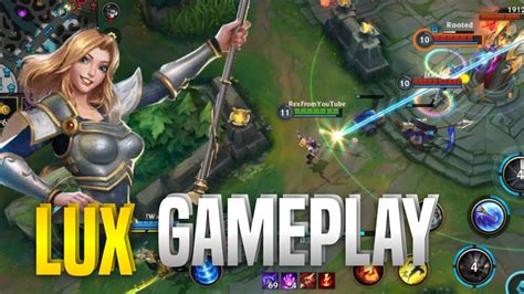 Lux Gameplay Alpha Test Day 2 Lol Wild Rift Early Access Youtube