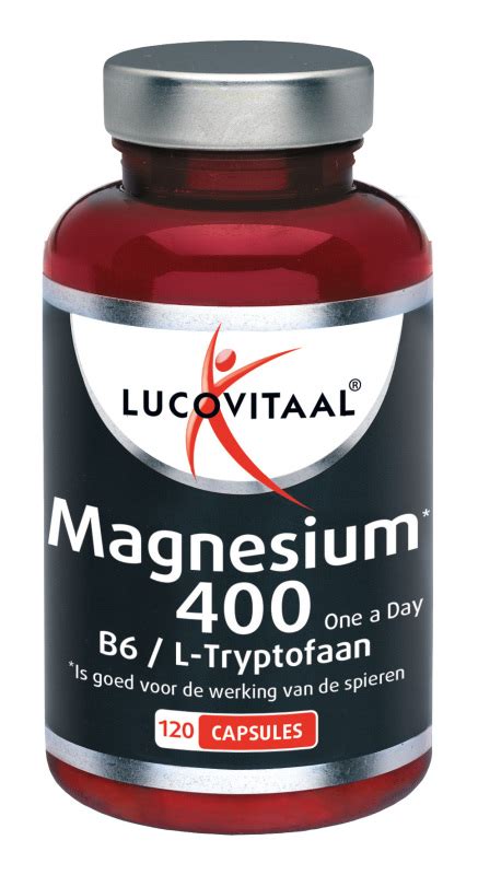 Lucovitaal Magnesium 400 Met Vitamine B6 L Tryptofaan 120