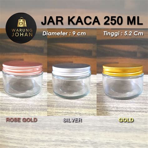 Jual Wajib Extra Packing Jar Kaca Ml Jar Ml Tutup Alumunium