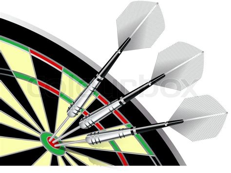 Darts 180 Stock Vector Colourbox