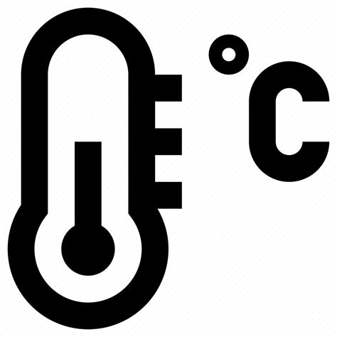 Celcius Cold Forecast Hot Temperature Thermometer Weather Icon