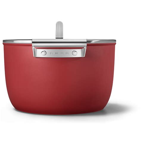 Smeg Casseruola Rossa C Coperchio Cm